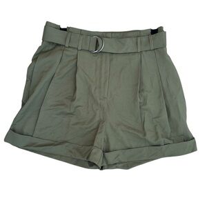 Elizabeth and James Shorts High Waist Belted Cuffed